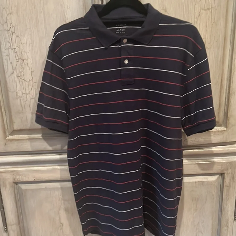 J. Crew Men’s Polo Shirts, Large, Set/2